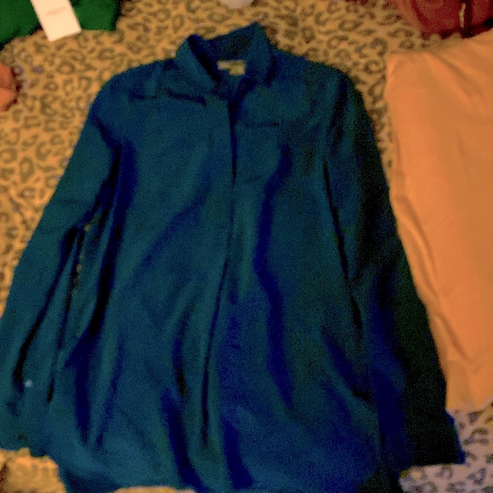Vince long sleeve silk shirt